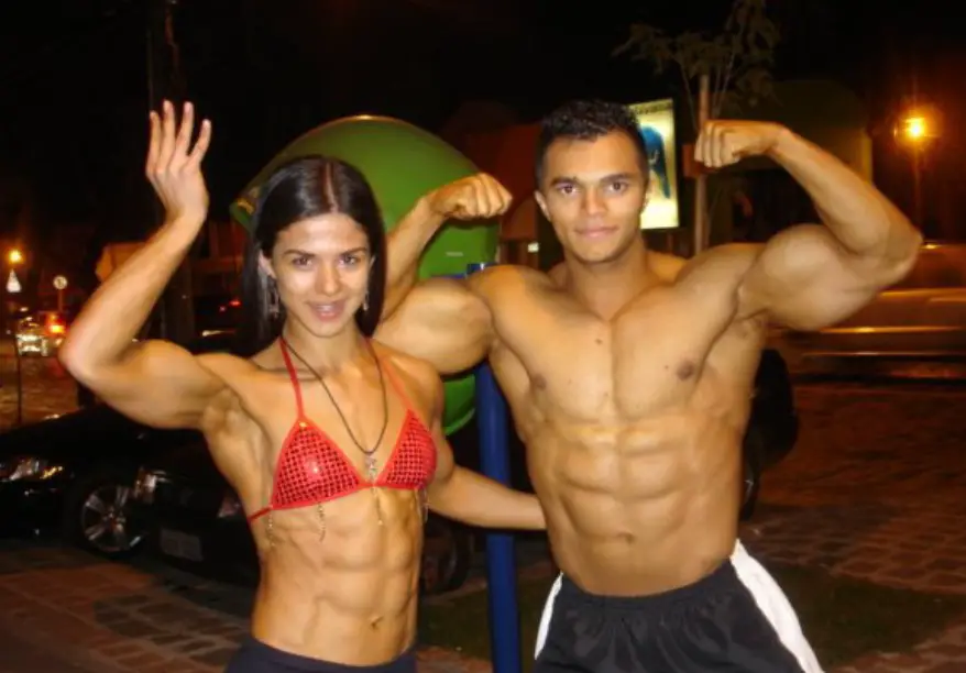 Eva Andress Vieira with her Husband, Jardel Barros