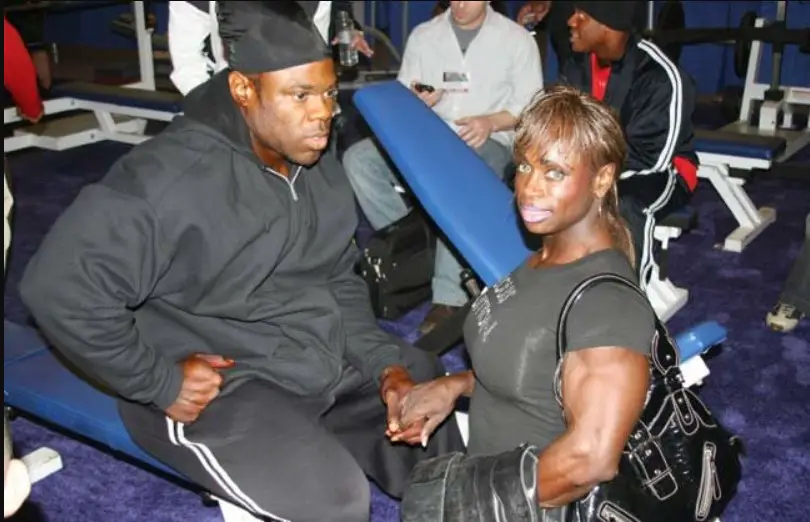 Dayana Cadeau with her longtime boyfriend Leslie Kai Greene (Source: Bodybuilding.com)