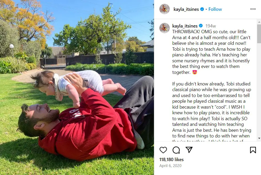 Kayla Itsines on a post-April 2020 (Source: Instagram)