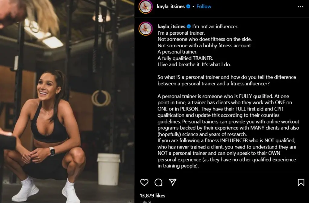 Sweat app co-creator and BBG creator Kayla Itsines (Source: Instagram)