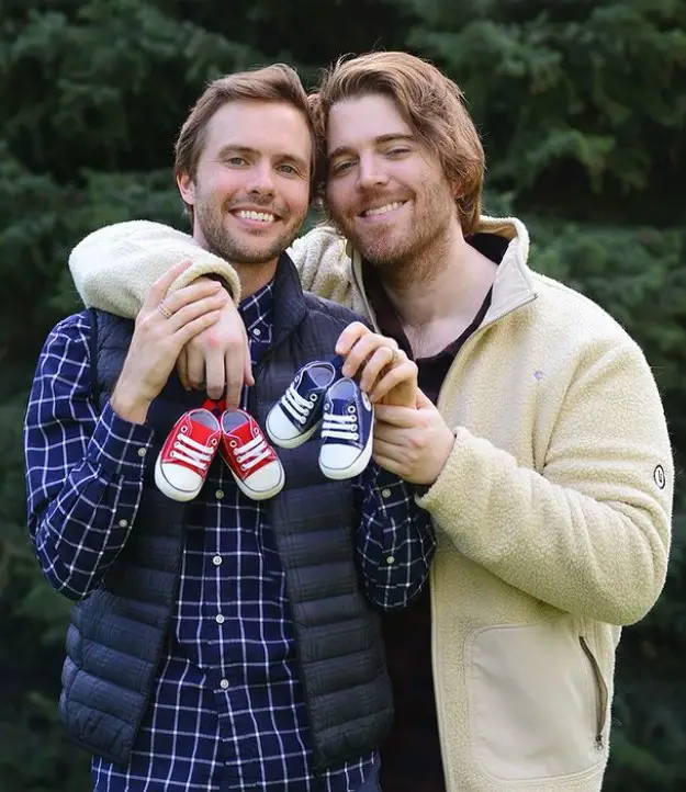 Ryland Adams and his husband, Shane Dawson, are expecting their baby. (Source: Instagram)