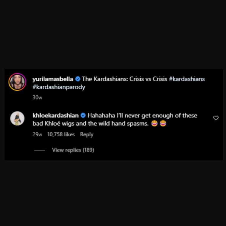 Khloe Kardashian's Comment On Yuri's Parody Video