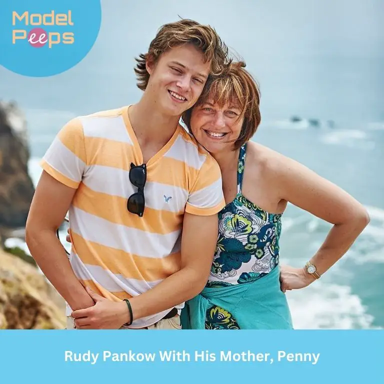 Rudy Pankow With His Mother, Penny
