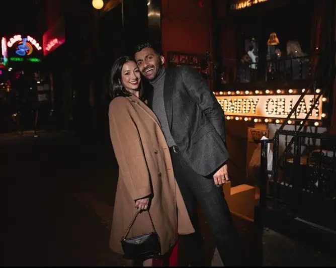 Nimesh Patel, with his wife Amy Havel Patel (Source: Instagram)
