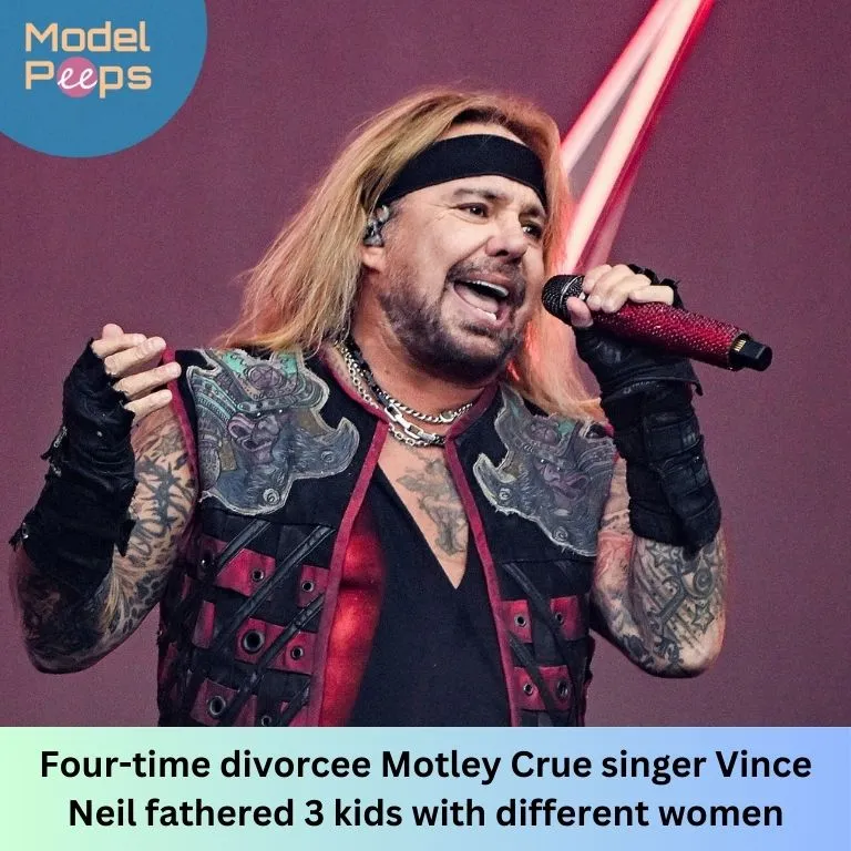 Four-time divorcee Motley Crue singer Vince Neil fathered 3 kids with different women