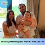 Shakhriyar Mamedyarov With His Wife And Son
