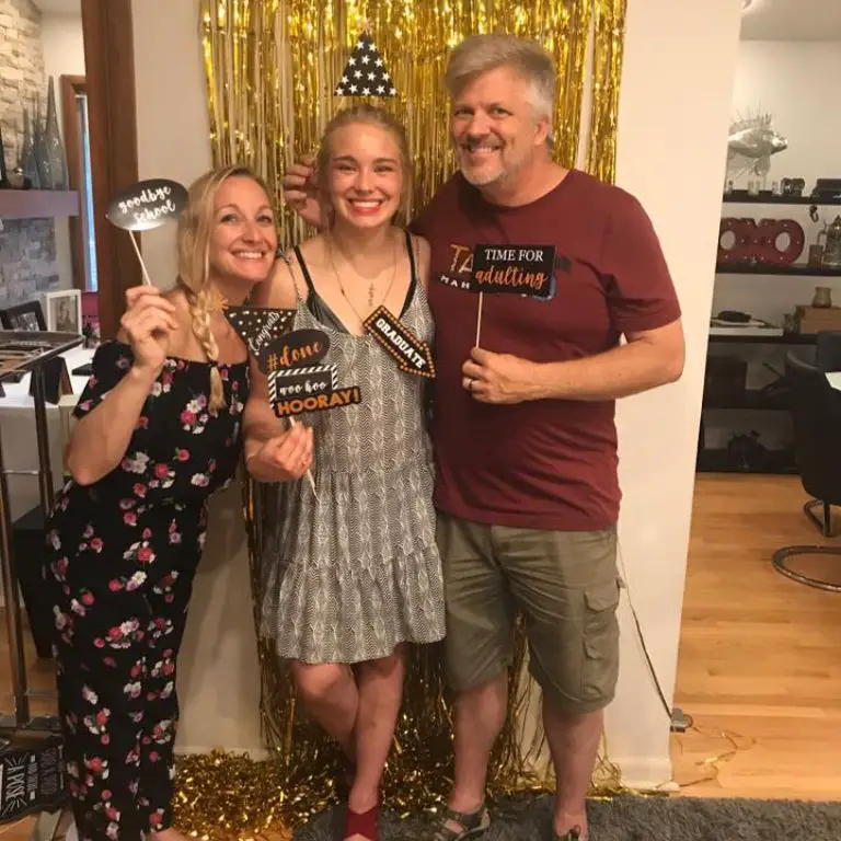 Alexa Culp with her mother and stepfather