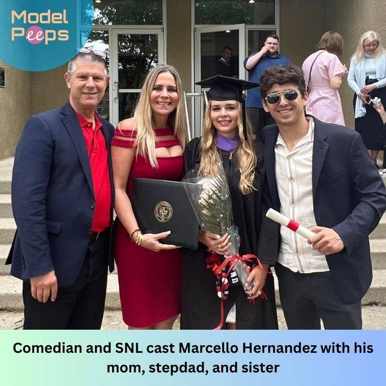 Marcello Hernandez's family- mom, stepdad, and sister