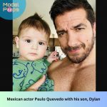 Mexican actor Paulo Quevedo with his son, Dylan