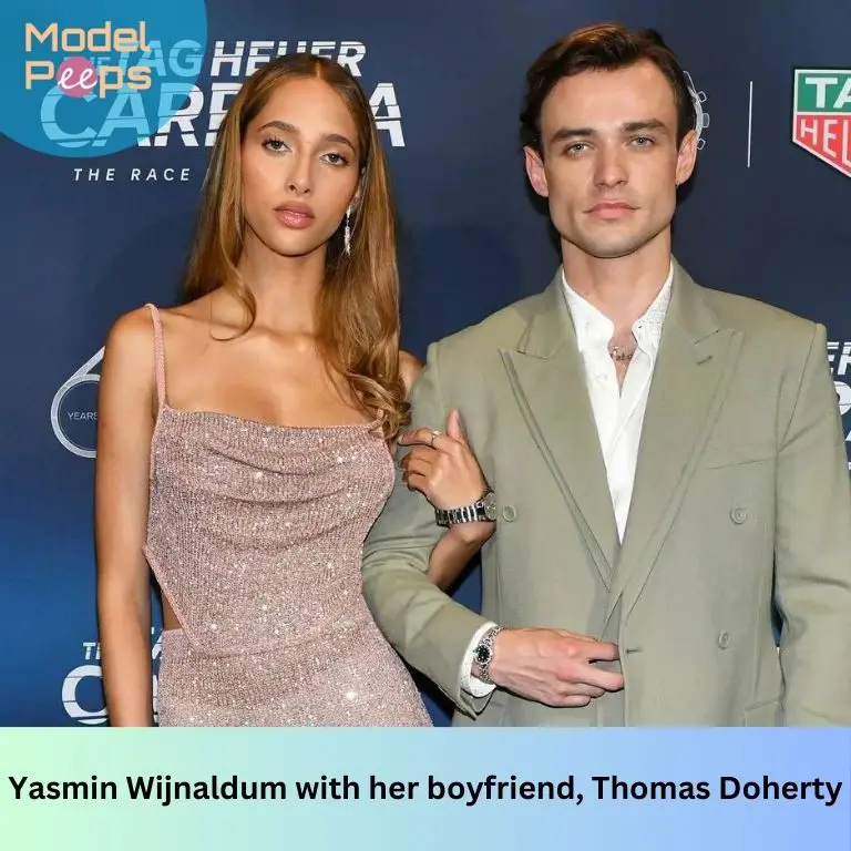Yasmin Wijnaldum with her boyfriend, Thomas Doherty