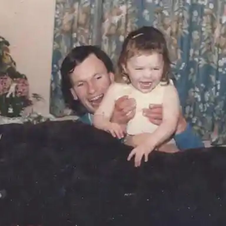 A throwback picture of Aisling with her father