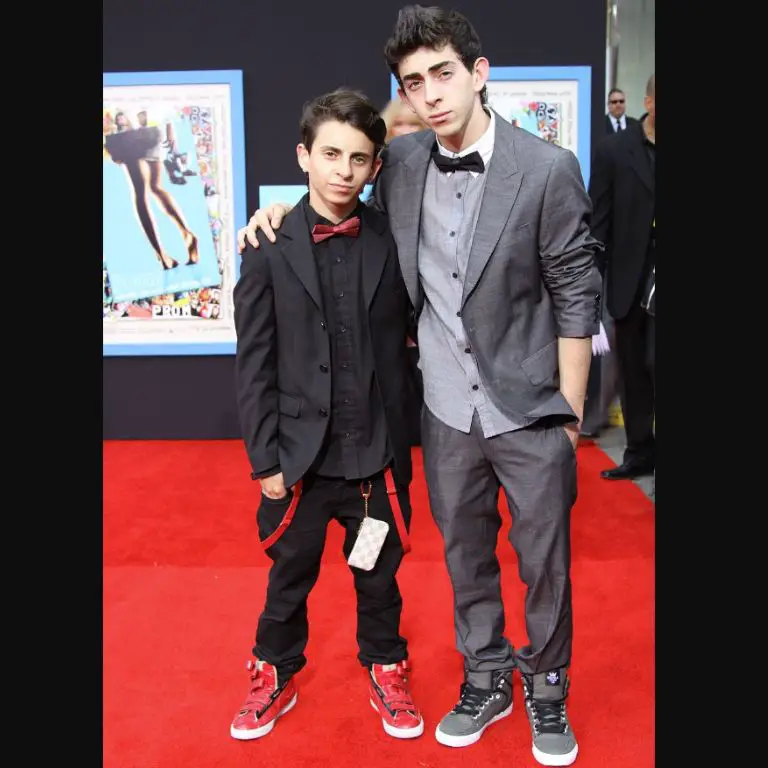 Actor Moises Arias with his younger brother, Mateo