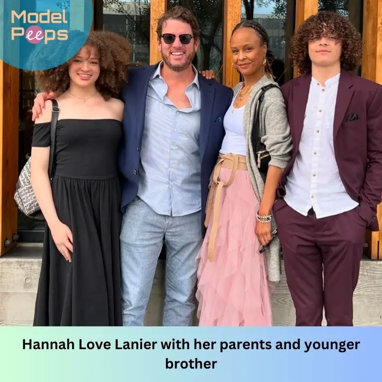 Hannah Love Lanier with her parents and younger brother
