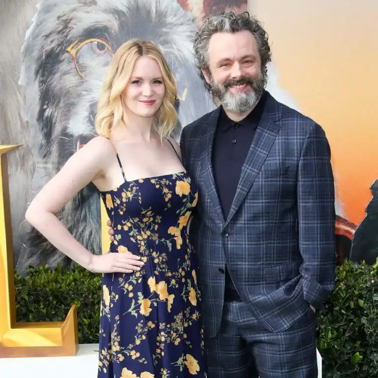 Michael Sheen with his girlfriend-turned-wife, Anna, who is mother of his two daughters, Lyra, and Mabli