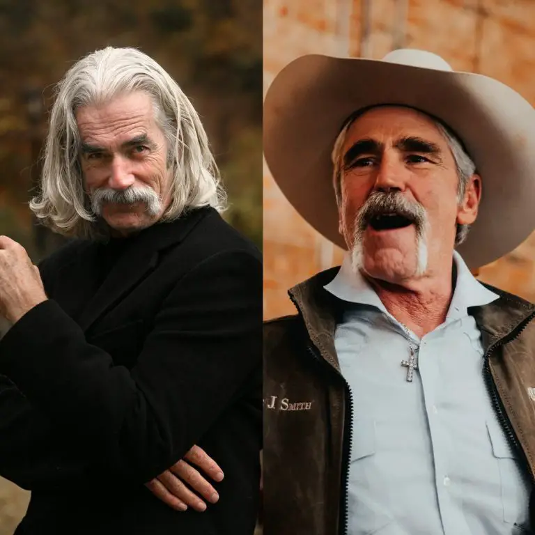 Sam Elliott (left) and Forrie Smith (right) are lookalikes