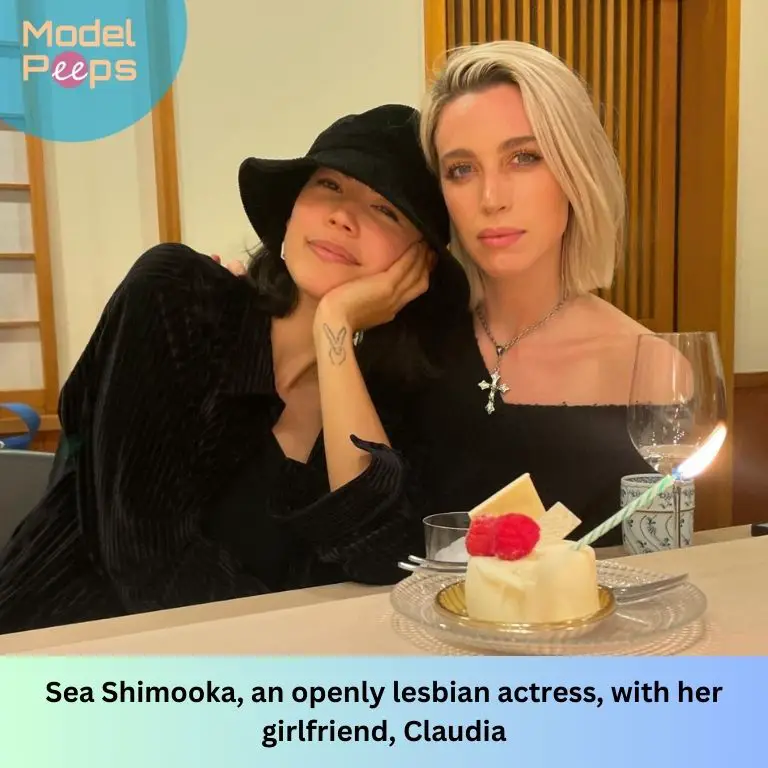 Sea Shimooka, an openly lesbian actress, with her girlfriend, Claudia