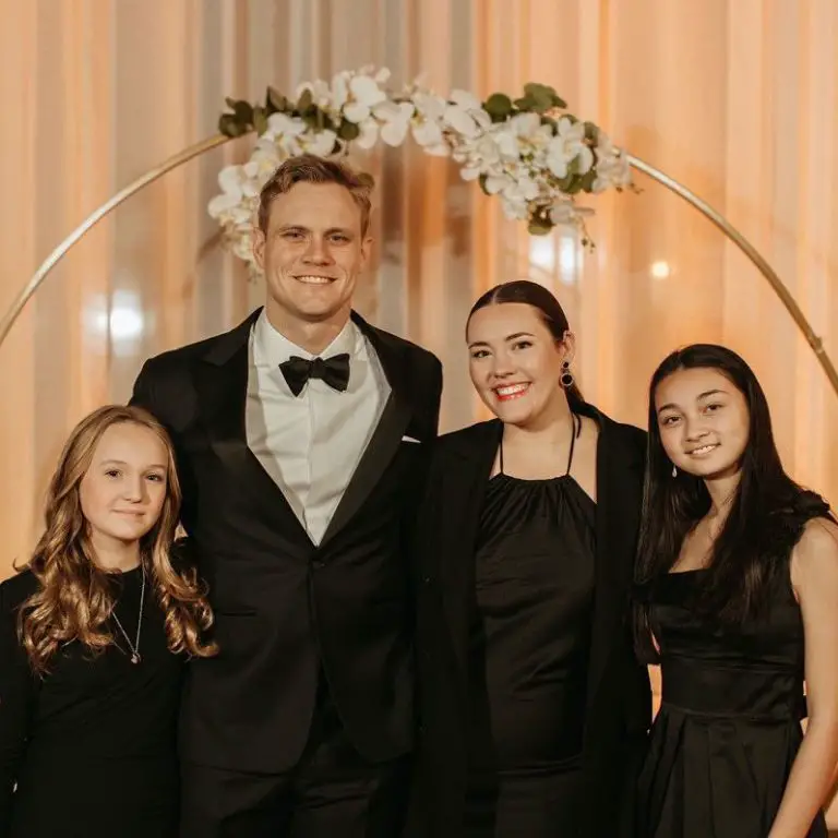 Tanner Houck with his three sisters, Claire (left), Shelby, and Reanna (right)