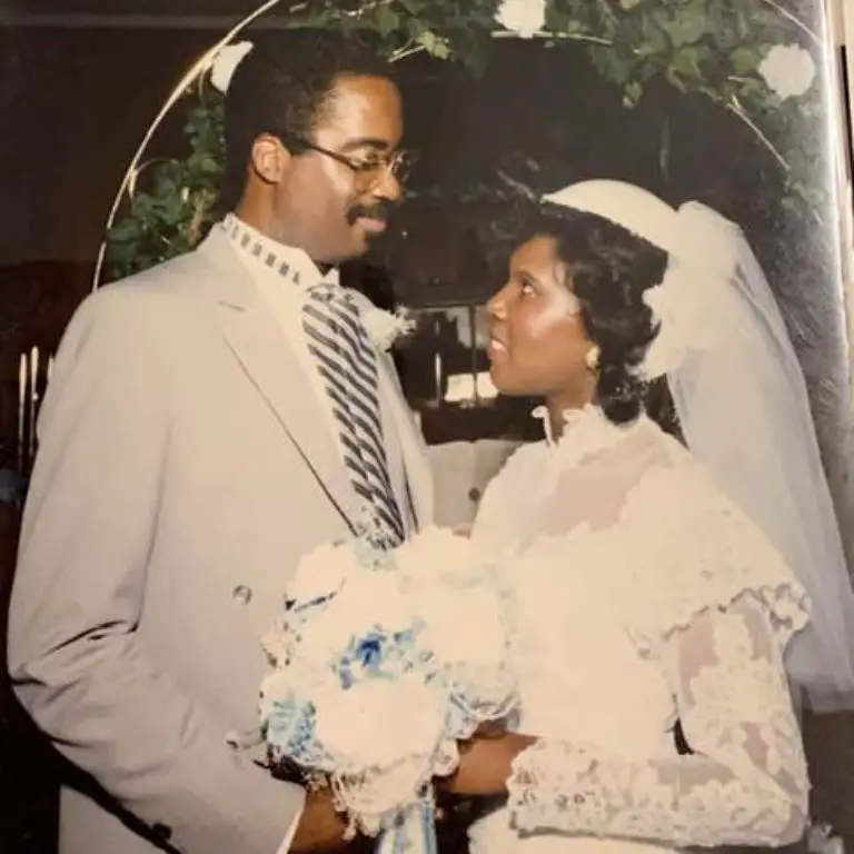 A throwback picture from the wedding of Korey's father and mother