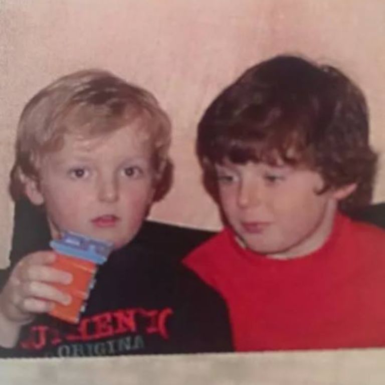 Childhood picture of Chris and his brother, Tim